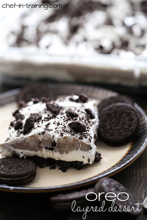 For more info see my disclosure policy. Oreo Layered Dessert - Chef in Training