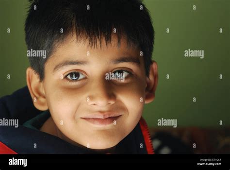 Indian Boy Face Portrait Smiling Jodhpur Rajasthan India Asia Mr704