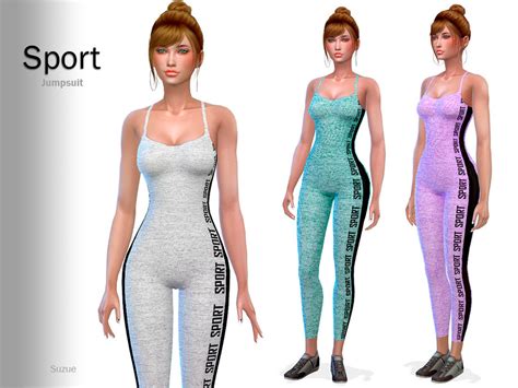 The Sims Resource Sport Jumpsuit