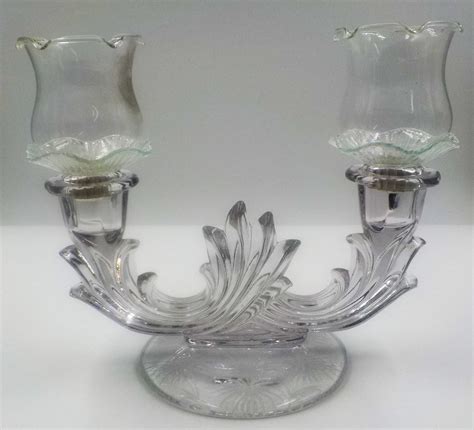 Huge sale on engraved glassware now on. Vintage Fostoria Crystal Candelabra Etched Glassware ...