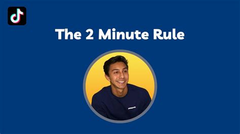 Ending Procrastination With The 2 Minute Rule Youtube