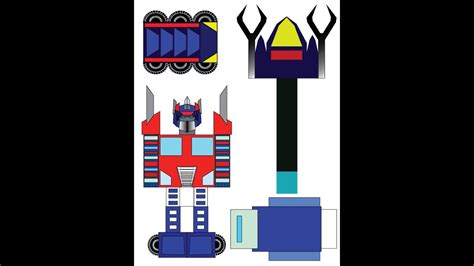 How To Make Paper Transformers Optimus Prime Youtube