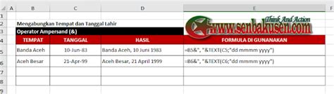 Rumus / fungsi concatenate excel adalah sebuah formula yang berguna untuk menggabungkan 2 (atau lebih) data, baik ketik secara manual, sebuah cell, kolom, baris ataupun data hasil sebuah rumus menjadi 1 cell. Cara Menggabungkan Kata di Excel - Fungsi "CONCATENATE ...