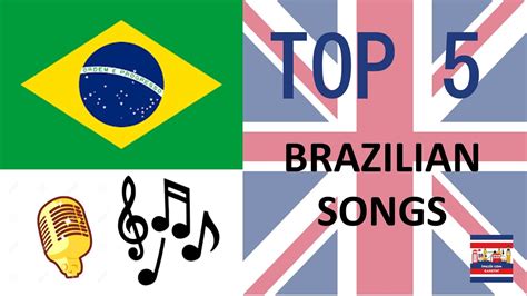 Top 5 MÚsicas Brasileiras Brazilian Songs Youtube