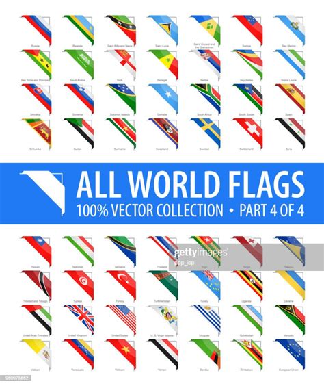 World Flags Vector Corner Glossy Icons Part 4 Of 4 High Res Vector