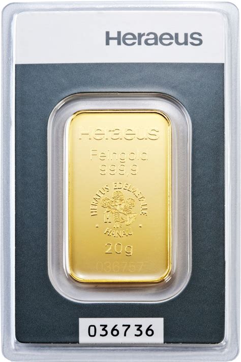 The 20 gram pamp gold bar i just received is flawless. 20 Gram 9999 Gold Bar Heraeus | European Mint