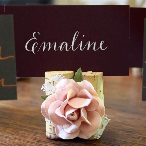 Lace And Rose Wedding Place Card Holder Wedding Place Cards Place Card