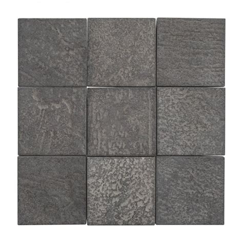 Earth Antracite 10cm X 10cm Wall And Floor Tile