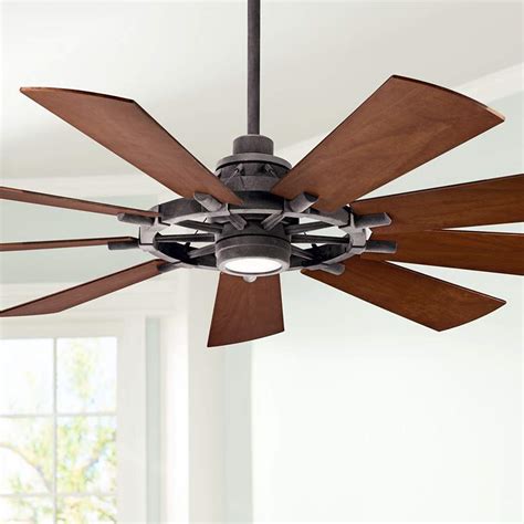 Indoor expresso bronze ceiling fan $65.00 each firm (2 fans left). 65" Kichler Gentry Weathered Zinc LED Ceiling Fan - #65C55 ...