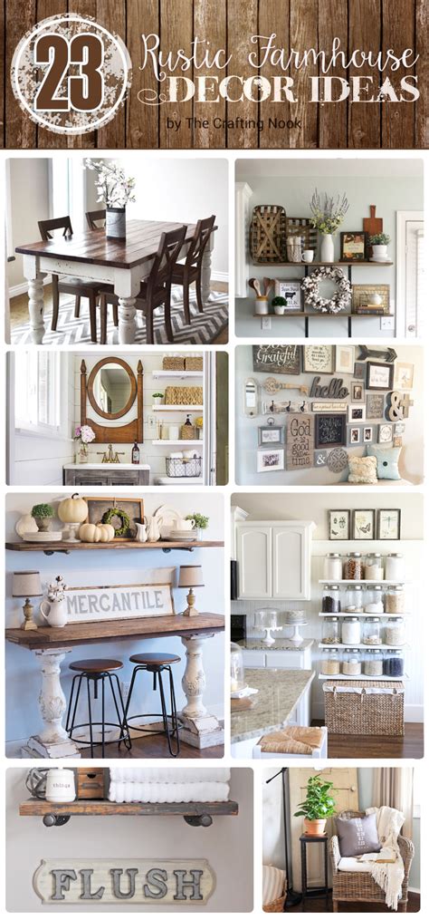 23 Rustic Farmhouse Decor Ideas The Crafting Nook By