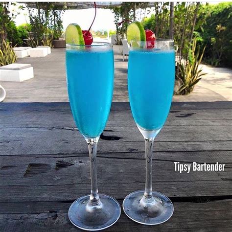 Tipsy Bartender On Instagram “ Sparkling Blues Vodka Lime Juice Blue