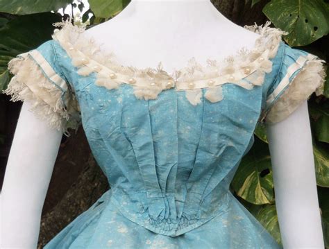 Original Civil War Era Ball Gown C1865 Civil War Dress Civil War