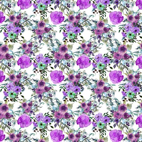 Purple Flower Paper Floral Scrapbooking Free Commercial Use Etsy
