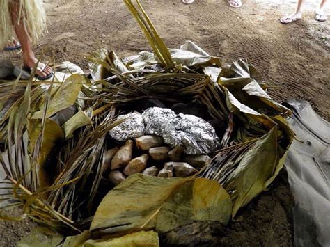 This Is A Traditional Fijian Lovo A Lovo Is An Underground Oven That