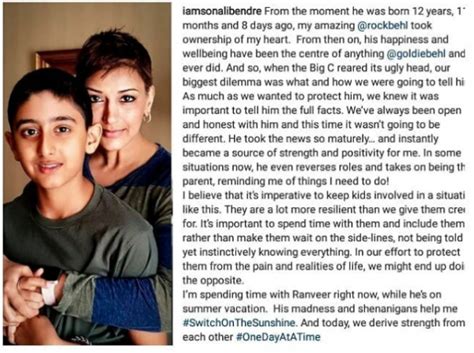 Sonali Bendre Broke The News Of Cancer To Her Son And His Reaction Was