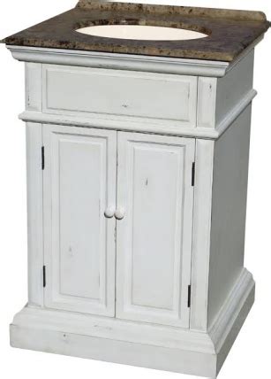 Great savings & free delivery / collection on many items. 25 Inch Single Sink Bathroom Vanity in Distressed Off White