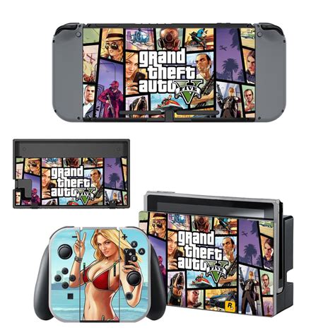 What is the release date for nintendo switch? Grand theft Auto 5 decal skin for Nintendo Switch Console & Controllers