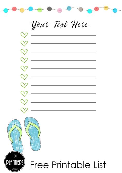 Cute To Do List Template Word For Your Needs