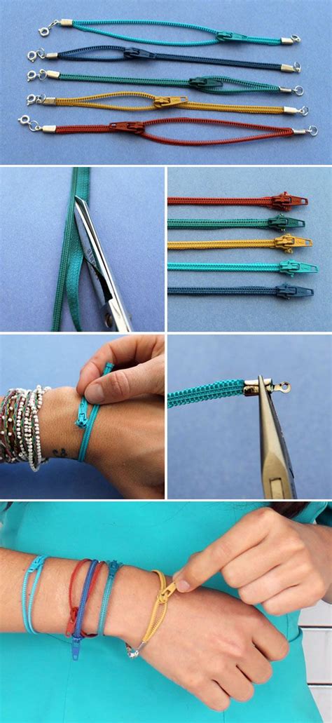 Turn Colorful Zippers Into Sweet Little Bangles Click Through For The