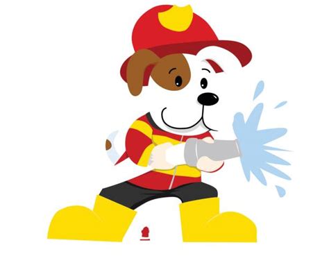 Firefighter Dog Illustrations Royalty Free Vector Graphics And Clip Art