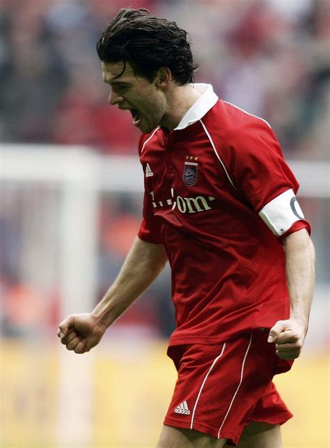 New coach felix magath stated he was the only automatic starter in their midfield. MUNICH, GERMANY - APRIL 15: Michael Ballack of Bayern ...