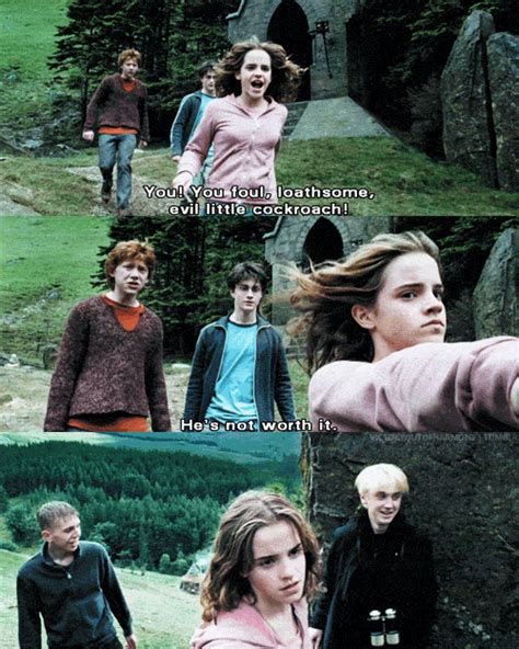 When Hermione Clocked Draco And You Were Just Like Get It Gurl Harry Potter Fan Harry