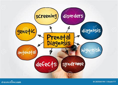 Prenatal Diagnosis Mind Map Medical Concept For Presentations And