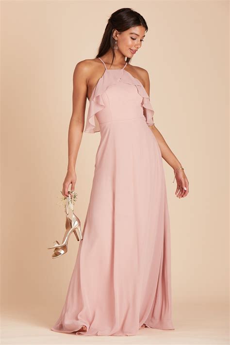 Rose Pink Bridesmaid Dresses Dusty Rose Dress Chiffon Bridesmaid