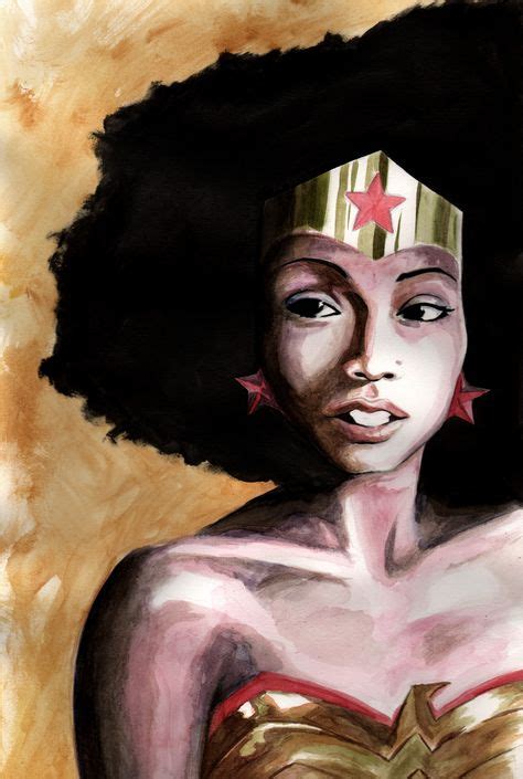 Wonder Woman With A Fro Animated Black Super Women And Black Wonder