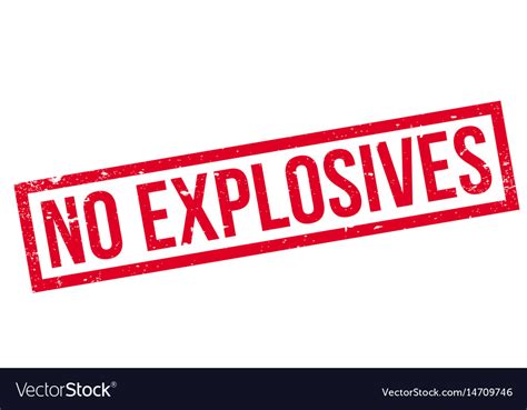 No Explosives Rubber Stamp Royalty Free Vector Image