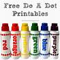 Free Do A Dot Printables