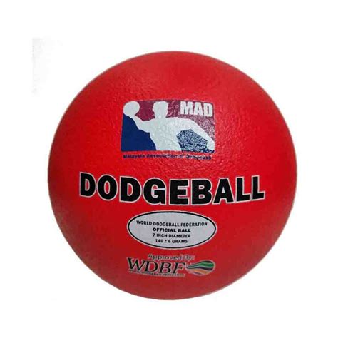 World Dodgeball Federation And Mad Official Ball Set Of 6 Go Outdoor