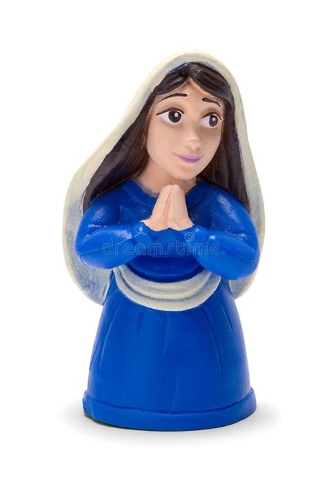 Mary Stock Photo Image Of Figure Kneeling Blue Religious 92477848