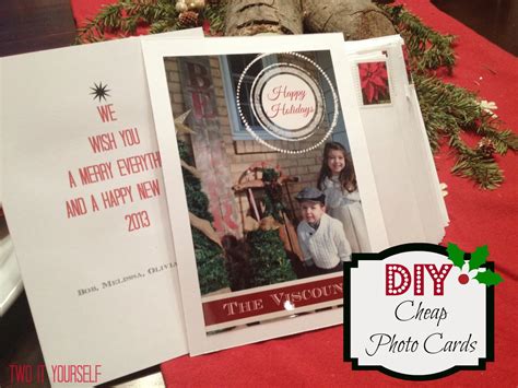 Maybe you would like to learn more about one of these? Two It Yourself: DIY Cheap Photo Cards for Christmas
