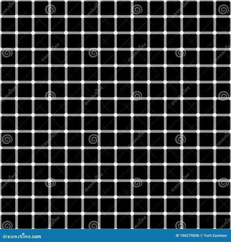 Seamless Pattern With Black White Squares The Effect Of Optical