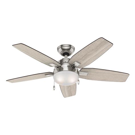 Stylish light kits from hunter give you a simple way to add more light to any room that needs it. Hunter Ceiling Fan 46-Inch 5-Light LED Grey Oak / Walnut ...