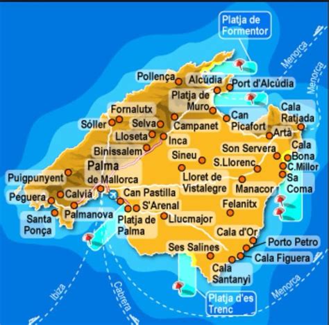 Alcudia Majorca Map Majorca Offline Map Including Palma Magaluf