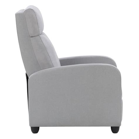 Recliner Chair With Extending Foot Rest Fabric — Corliving Furniture Us