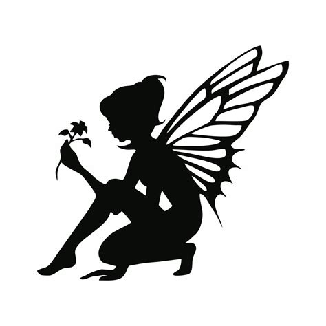 Free french printable labels + project! 9 Best Images of Printable Fairy Silhouette - Free Fairy ...