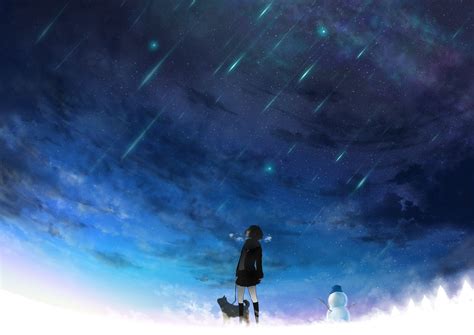 Size airplanes in the night sky à by kimberly geswein. Anime Night Sky Wallpapers - Top Free Anime Night Sky ...