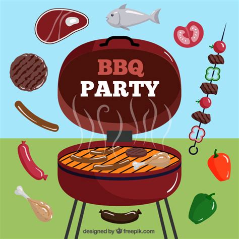 You can customize the text and even change fonts to suit yourself. Bbq party Vector | Premium Download