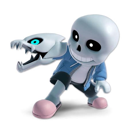 Sans Smash Bros Ultimate Hd Render One Year Anniversary Edition R