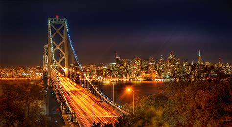 Fonds Decran Usa Ponts Nuit San Francisco Californie Villes