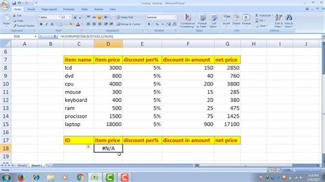 How To Use Vlookup Formula In Microsoft Excel Youtube