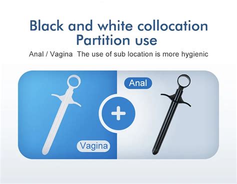 Anal Injection Mini Lube Launcher Oil Injector Syringe Vagina Clean Enema Tube Butt Plug Sex