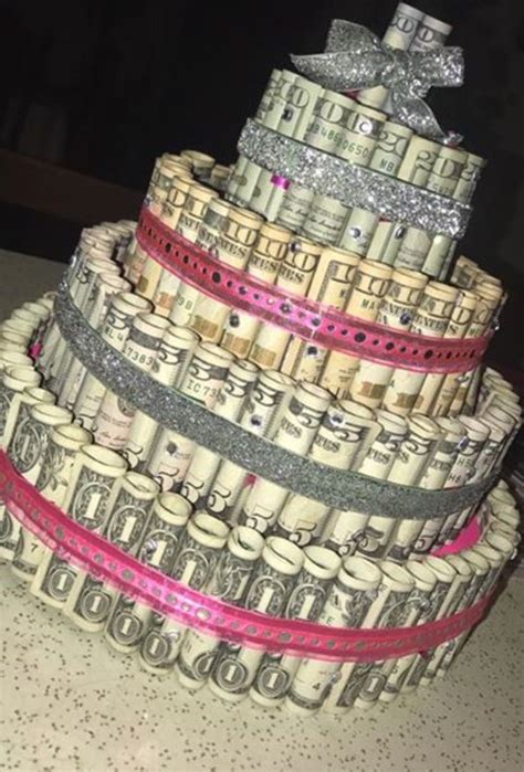 Rincondelasbellezas Money Birthday Cake Design