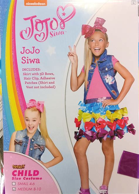 Jojo Siwa Bow Skirt Girls Costume Medium 8 10