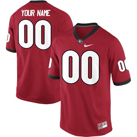 Nike Mens Georgia Bulldogs Custom Replica Football Jersey Red