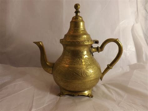 Free Shipping Vintage Brass Teapot Vault B Tea Pots Vintage Brass