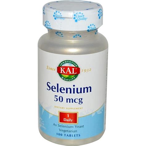 Kal Selenium 50 Mcg 100 Tablets Iherb